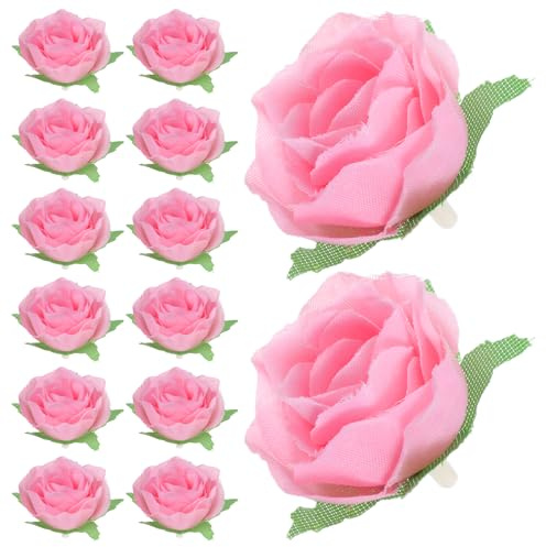 BESPORTBLE Têtes de Mini Roses Artificielles en Soie Rose Poudré 3 Cm, Lot de 100 Pièces pour Décoration Mariage, Centres de Table et Loisirs Créatifs, Fleurs Artificielles Déco Intérieure
