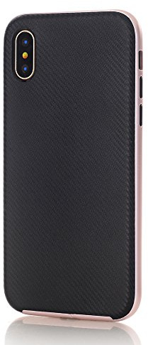 Cover für Apple iPhone X/iPhone XS 5.8 Zoll Schutzhülle Hardcase Carbon-Optik