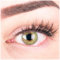 GLAMLENS Lenti a contatto colorate verdi Rose Green - mensili - con porta lenti a contatto - verde naturali in silicone idrogel - 2 pezzi - DIA 14.0 - senza correzione 0.00 diottrie lente a contatto