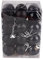 FeiliandaJJ 24PCS 3CM Weihnachtskugel Boxed Einfarbig Kugel Weihnachten Deko Anhänger Christbaumkugeln für Weihnachtsbaum Party Home Hochzeit (Schwarz)