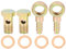 X AUTOHAUX 2 Sets 14mm Diamètre Banjo Tuyau Barbelé Boulon Raccords Métal pour Voiture