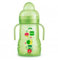 MAM Biberón y Vaso 2 en 1, a partir de 4 Meses, 220ml, con Boquilla Extra Blanda y Tetina Antiderrames de Silicona Skin Soft de Fácil Aceptación, con Asas para Sostenerlo Fácilmente, Neutro, Pack 1ud