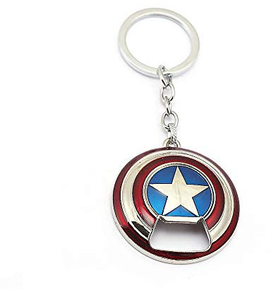 Nidavellir Shield Keychain Bottle Opener, Beer Gifts Bottle Opener for Men, Husband, Dad, Grandpa, Boyfriend (Silver)