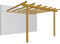 Pérgola adosada de madera de pino para jardín exterior LOSA modelo Pérgola colocada 300 x 300