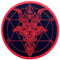 Patch brodé en forme de Pentagramme des symboles païens de Satan, à coudre ou à coller avec fer à repasser