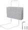 Froadp 50cm Rausfallschutz Beistellbett Leinen Kindersoftpack Bettgitter Tragbare Bettschutzgitter Höhenverstellbar Kinderbettgitter Baby Schutzgeländer Bettkantenschutz für Kinderbett (Leinengrau)
