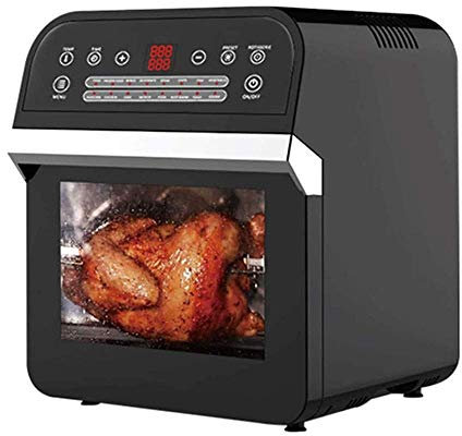ANIFM Friggitrice ad Aria di Grande capacità da 12 Litri, friggitrice ad Aria 16 in 1 Forno tostapane girarrosto e disidratatore con Touchscreen Digitale a LED Forno da appoggio da 1600 W Senza Olio