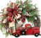 Baxtayel Weihnachtskranz, Türkranz Adventskranz, Tannenkranz Weihnachtsmann, Schneemann Weihnachten Kranz Dekokranz Hängende,Tür und Tisch-Dekoration, Winter, Advents und Weihnachtsdeko