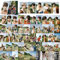 Enhypen Lomo Karten für Fotokarten, Mini-Karten, Orange, Blöcke, Album, Karten, Set für Fans