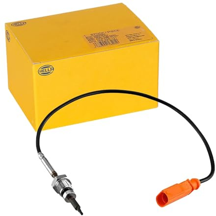HELLA 6PT 010 376-831 Sensor, Abgastemperatur - 2-polig - geschraubt | 6PT 010 376-831 Kompatibel mit Passat B7 (362)
