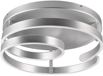 Trio Leuchten LED Deckenleuchte Marnie 644110105, Aluminium gebürstet, inkl. 58 Watt LED, Switch Dimmer