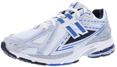 New Balance Homme 1906 Sneaker, Blanc-Argent-Bleu, 44 EU