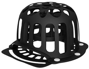 LMOLING Gorra de béisbol, rejilla de lavado de gorra, protección para lavadora, jaula de lavado de sombreros de silicona, jaula para lavar sombreros puede mantener la forma del sombrero (negro)