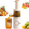 Masticating Slow Juicer, spremiagrumi centrifugo da 120 W con leva interruttore 3D, tasso di succo puro al 98% e separazione del succo, facile da pulire e trasportare, per agrumi, arancia, frutta,