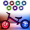 SGZIOO 2 Stück LED Kinder Roller Licht, Speichenlichter Fahrrad Wiederaufladbar, Smart Induction, 7 Farben 18 Modi, Wasserdicht Radnaben Lichter für Kinder Balance Fahrradreifen