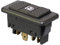 2Pcs Interrupteur de lève-vitre électrique Bouton universel 6 broches DPDT avec vert 20A 12VDC pour voiture camion véhicule Interrupteur FenêTre
