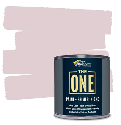 THE ONE All-In-One Paint & Primer - Pink Gloss, 250 ml | Multi-Surface 1 Coat Formula | Easy Indoor & Outdoor Decorating for Home & Garden Walls, Floors & Furniture | Durable, Water-Based & Low VOC