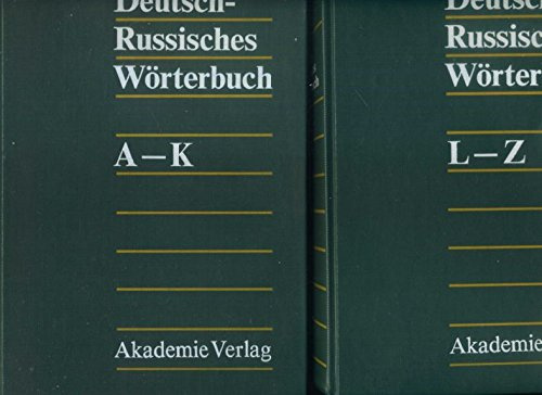 Deutsch - Russisches Wörterbuch. 2 Bände, A-K + L-Z