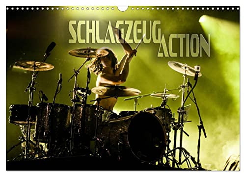 Schlagzeug Action (Wandkalender 2025 DIN A3 quer), CALVENDO Monatskalender: Dynamische Konzertaufnahmen von Schlagzeugen aus verschiedenen Perspektiven (CALVENDO Kunst)