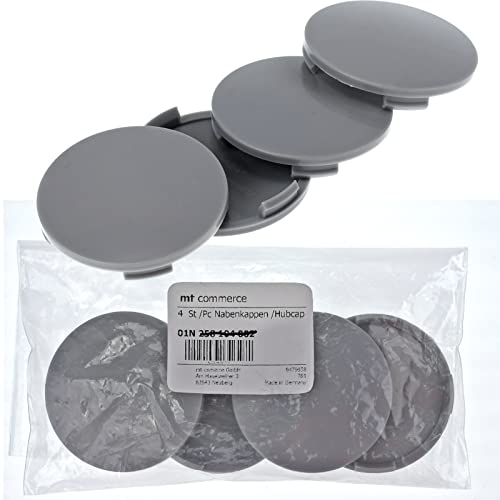 4X 64 mm Nabenkappen Felgen Deckel Kappen Grau Gewölbt für Alutec Rial Anzio