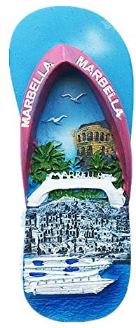 3D-Kühlschrankmagnet Marbella Spanien, Heim- und Küchendekoration, Marbella, Spanien, Kühlschrankmagnet, Reise-Souvenir, Magnetaufkleber