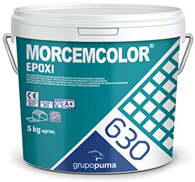 MORTERO PARA REJUNTADO MORCEMCOLOR EPOXI BOTE 5 KG BICOPONENTE ANTIACIDO (GRIS 157)