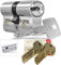 DOM iX Twido 333iX7TWMTB Modular-Doppelzylinder mit 10 Schlüssel, Länge (a/b) 45/55mm (c= 100mm), mit Sicherungskarte, mit Not- u. Gefahrenfunktion und erhöhtem Bohrschutz