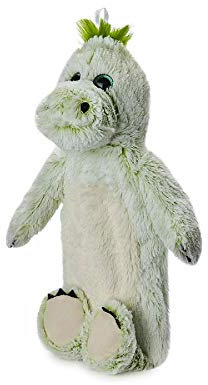 KWH Super Soft Long Green Marshmallow Dinosaur Hot Water Bottle