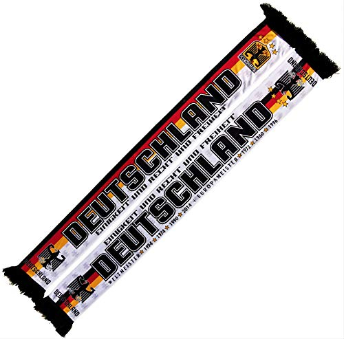 Generisch Deutschland Schal (Seidenschal/Sommerschal), für Europameisterschaft, Fußballschal, Kult-Schal, Souvenierschal