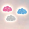 GUANSHAN Lächeln Gesicht Wolke Nachttischlampe Nachtlicht LED Cartoon Kinderzimmer Wandlampe Wandbeleuchtung Dekorative Wandlampe Hintergrund Wandlampe Für Schlafzimmer, Wohnzimmer, Treppe