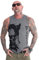 Yakuza Herren Dead Clown Slim Tanktop, Steel Gray, 4XL