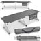 TRESKO XXL Campingbett Feldbett 210 x 90 x 42 cm Metallrohr - Belastbarkeit bis 150kg (Grau)
