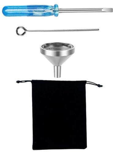 1 Set Ashes Filling Tool Stainless Steel Mini Funnels for Small Urn Fillers Kit Jewelry Boxes Small Filling Supplies Miniature Funnel Refill Tool Small Metal Necklace Plastic