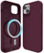 oakxco Silicone Case for iPhone 15 Plus/ 14 Plus Compatible with Magsafe Magnetic Wireless Charging, Slim Thin Soft Rubber Gel with Magnet, Matte TPU Mag Cover for Women Men, Burgundy Wine