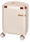 BETLEWSKI - Handgepäck Koffer Hartschale - Reisekoffer mit 4 Rollen - Leicht Hartschalenkoffer ABS Rollkoffer mit Schloss - Größe 45 cm x 32 cm x 20 cm 24 Liter – Beige