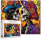Tucocoo Day of The Dead Skull Jigsaw Puzzles for Adults 1000 Pieces, Romantic Bride and Groom Stained Glass Style Art DIY Puzzles for Home Decoration Gifts, Family Puzzle Perfect for Game Nights
