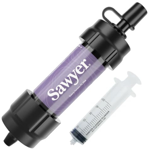 Sawyer Products SP350 Mini Water Filtration System, Filter and Cleaning Plunger only, Single, Purple