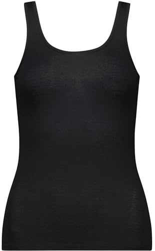 Mons Royale Damen Folo Merino Top, Black, L