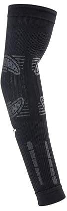 FLOKY No Strain set 2pz manicotto sport biomeccanico. Manicotto tennis, padel, basket. Riduce le vibrazioni, sostiene gomito ed avambraccio. Manicotto a compressione, stabilizza tendini e muscoli.