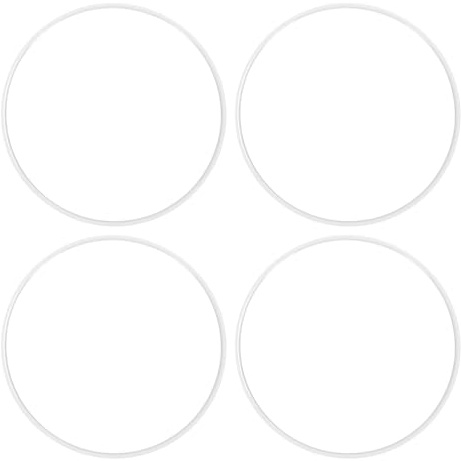 Ldafava 4er Set Radkappen 18 Zoll, Radschutz aus Aluminiumlegierung, Anti-Scratch & Universal Fit für Autos mit Flachem Rand, Weiß, Sportliches Design – Passend für SUV/Kompaktwagen