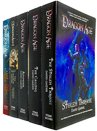 Dragon Age 5 Books Series Collection Set by David Gaider (Stolen Throne, Calling, Asunder, Masked Empire & Last Fight)