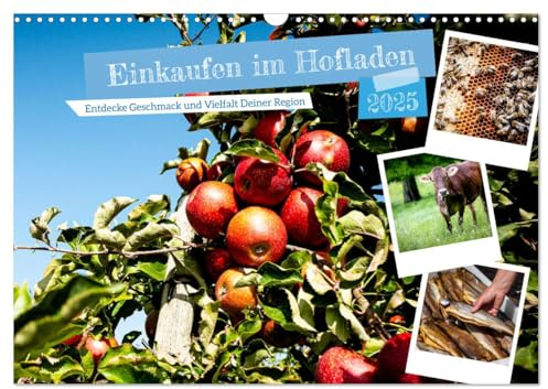 Einkaufen im Hofladen (Wandkalender 2025 DIN A3 quer), CALVENDO Monatskalender