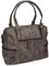 Damen Handtasche PARIS 2 Henkeltasche Umhängetasche mit Reißverschluss, Schulterriemen und zwei Henkeln Farbe taupe