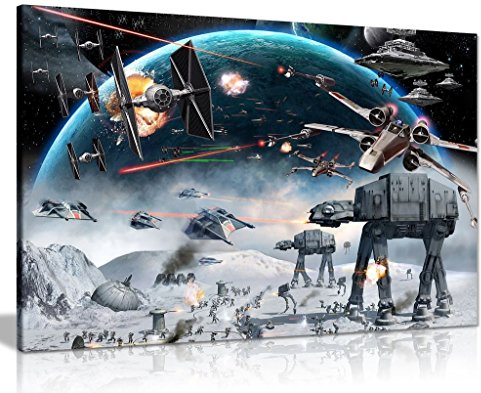 Star Wars Kunstdruck, Leinwand, Wandbild, A0 91x61cm (36x24in)