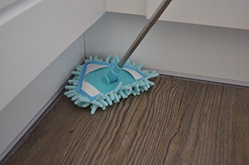 Neat Ideas - LITTLE BIG Floor Duster MOP - Choose Your Colour - extends to 97cm Wet or Dry (Blue)
