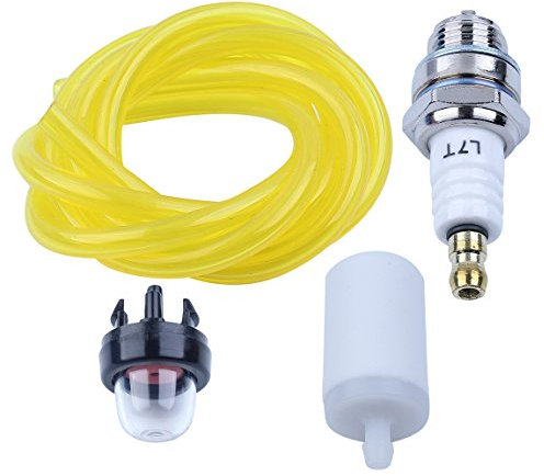 Primer Bulb Fuel Hose Line Filter Spark Plug Kit For Husqvarna Craftsman Mcculloch Chainsaw Brushcutter Trimmer Strimmer Blower
