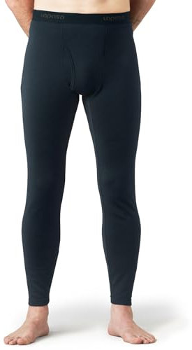 LAPASA Herren Innenfleece Thermo Unterhose, Thermohosen 1er Pack Funktionsunterwäsche Extra warm Thermoflux M25, M, Navy Blau (Extra warm)