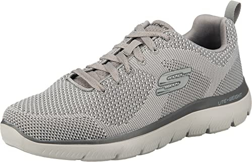 Skechers Brisbane, Herren-Schuhe, - Grigio Ltgy - Größe: 46 EU