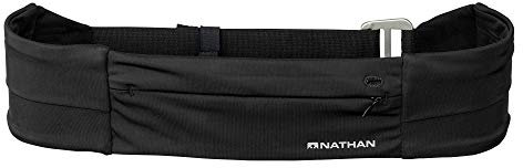 Nathan Adjustable Fit Zipster Black OSFM - Running Belt
