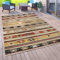 Paco Home Outdoor Teppich Balkon Terrasse Vintage Küchenteppich Orient Muster Rauten Ethno, Grösse:240x340 cm, Farbe:Bunt 2